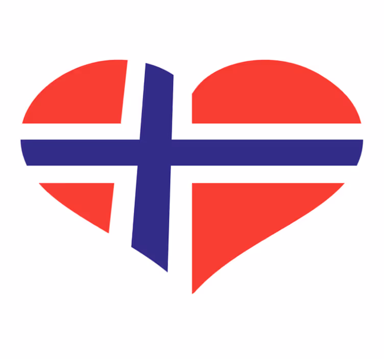 Rakkaus norjalainen muotoilu Vinyylimatto makuuhuoneeseen - Tenstickers