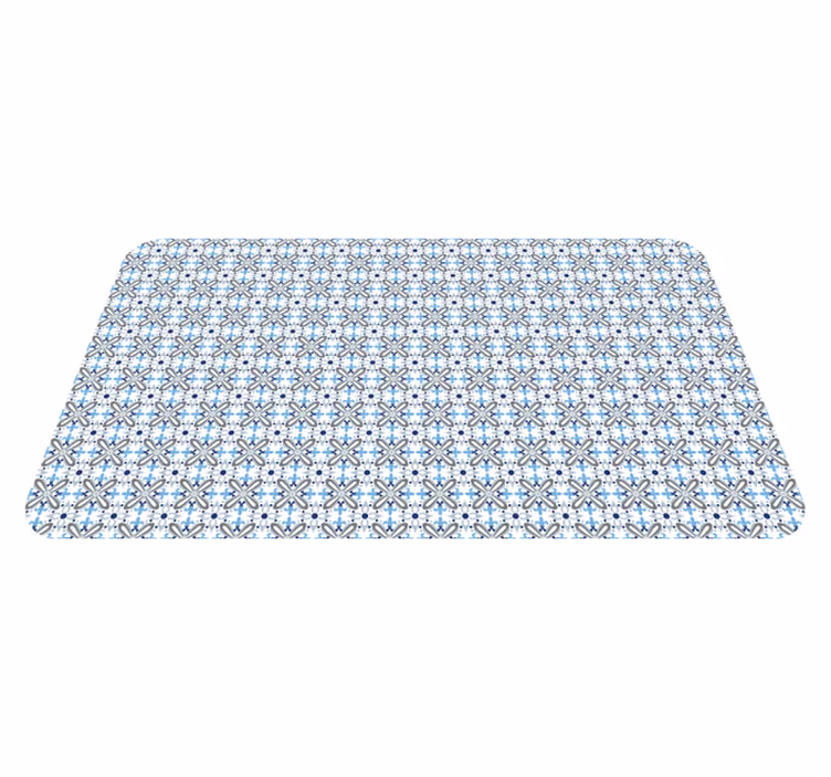 Taivaansininen elegantti asetelma mosaiikki vinyylimatto - Tenstickers