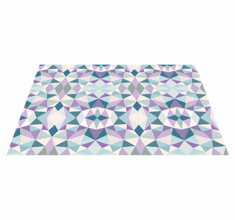 Värikäs geometria geometrinen vinyylimatto - Tenstickers