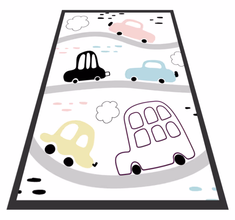 Skandinaaviset tiet vauvan huoneen vinyylimatto - Tenstickers