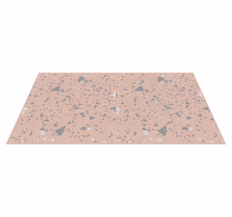 Vaaleanpunainen terrazzo-roiske marmori vinyylimatto - Tenstickers