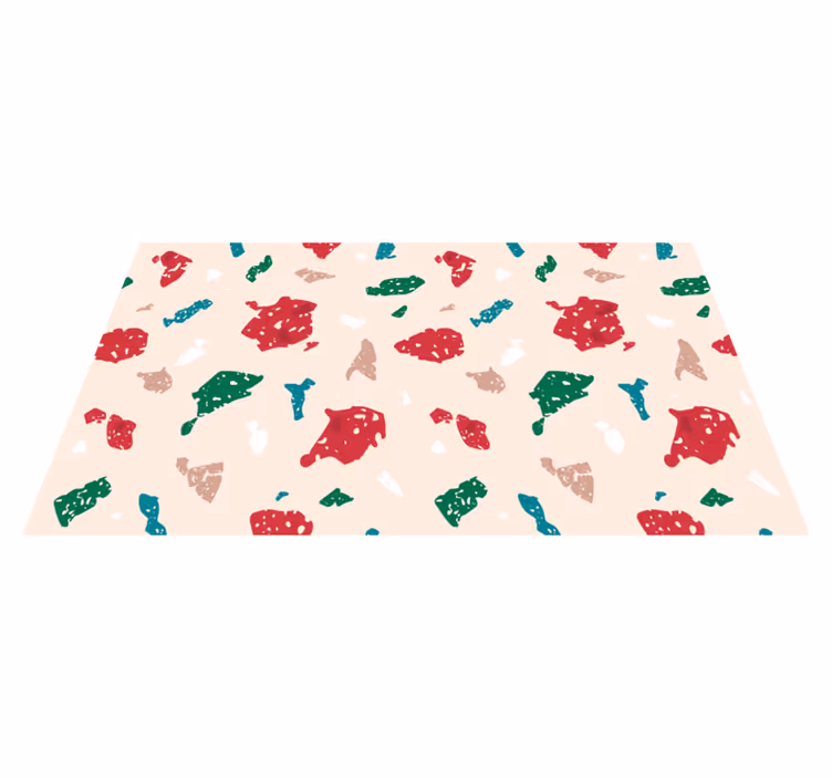 Vinyylimatto värikäs terrazzo-kuviointi - Tenstickers