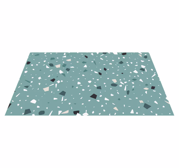 Terrazzo tekstuurinen vinyylimatto kylpyhuoneeseen - Tenstickers