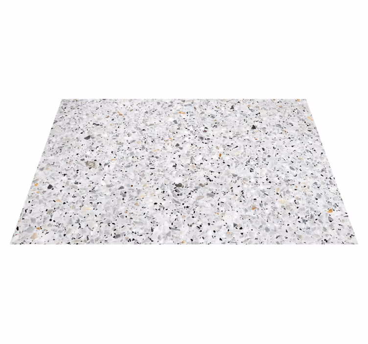 Harmaa terrazzo tekstuuri vinyylimatto keittiöön - Tenstickers