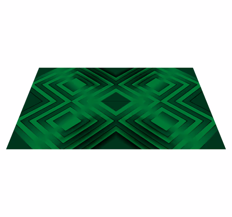 Rombikuvio geometrinen vinyylimatto - Tenstickers