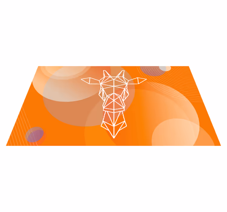 Abstrakteja geometrisia kuvioita moderni vinyylimatto - Tenstickers