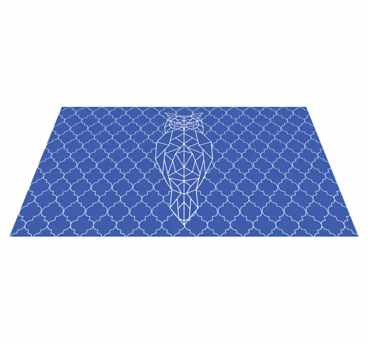 Geometrinen pöllökuvio eläin vinyylimatto - Tenstickers