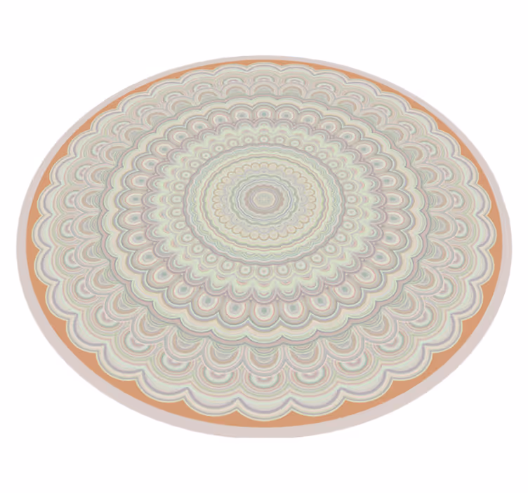 Monimutkainen pyöreä kuvio mandala vinyylimatto - Tenstickers