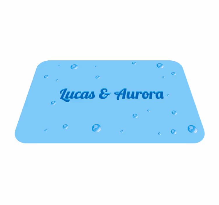 Kuplivia pariskuntien nimiä nimi vinyylimatto - Tenstickers