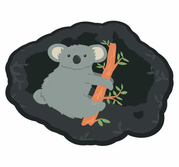 Söpö koala-riipus eläin vinyylimatto - Tenstickers