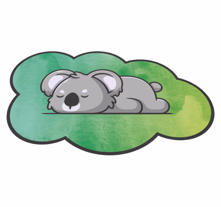 Nukkuva koala vauvan huoneen vinyylimatto - Tenstickers