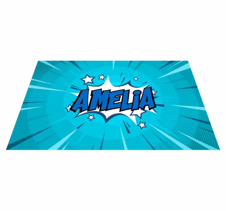 Sarjakuvatyylin nimi teinin vinyylimatto - Tenstickers