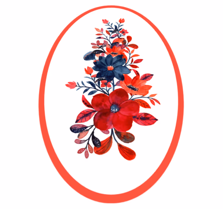 Kukka-asetelma kukat ja kasvit vinyylimatto - Tenstickers