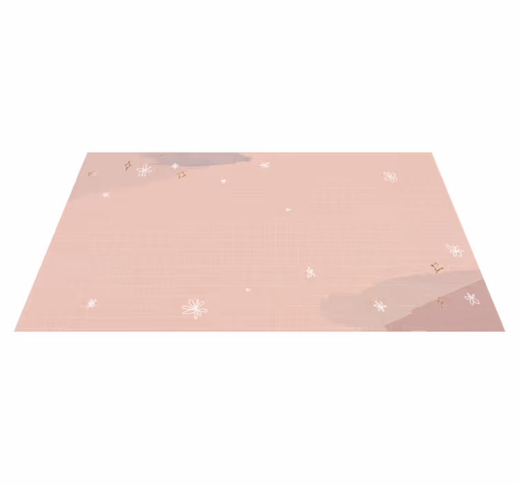 Minimalistinen beige muotoilu tähti vinyylimatto - Tenstickers