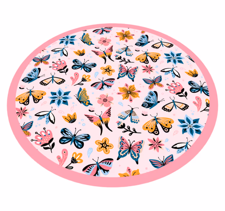 Eloisa perhosymboli lastenhuone vinyylimatto - Tenstickers