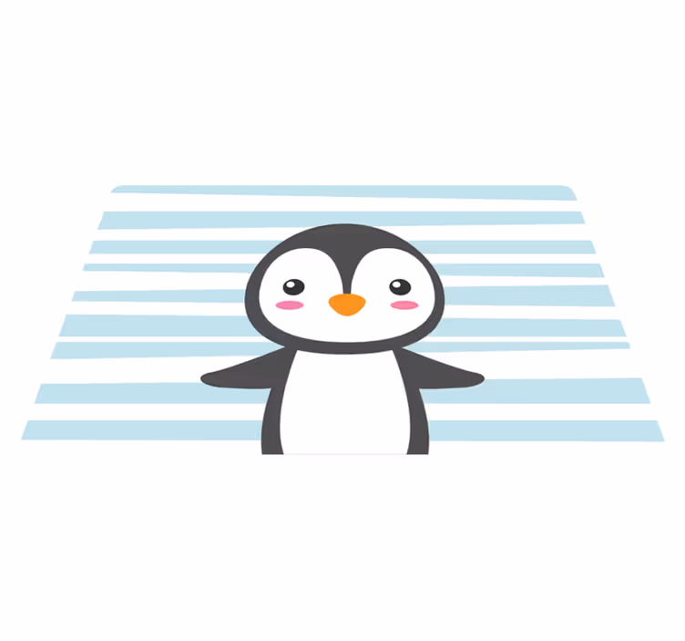 Onnellinen pingviini eläin vinyylimatto - Tenstickers