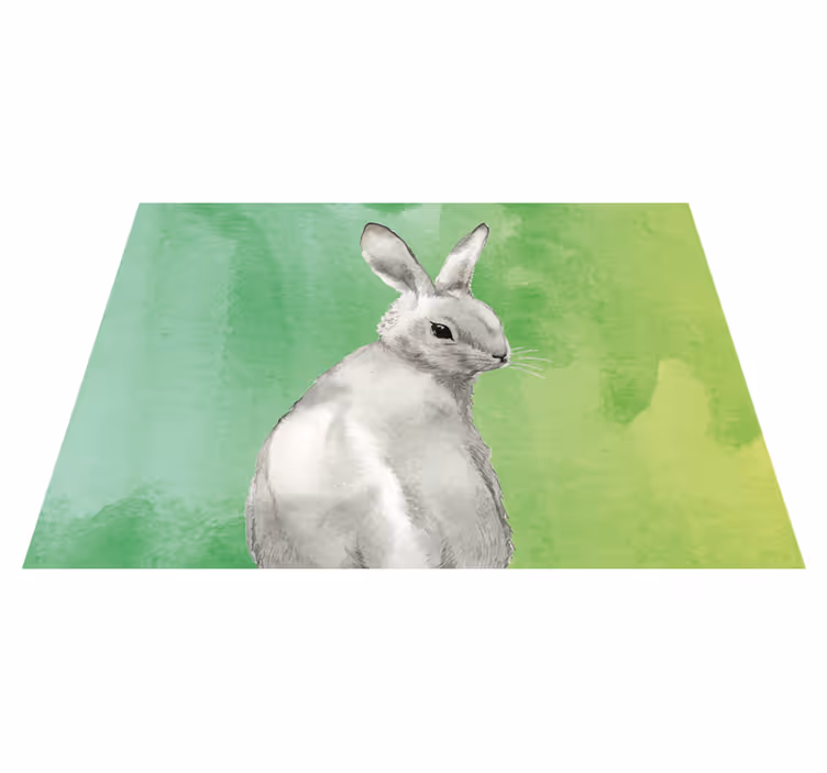 Kani vihreällä taustalla eläin vinyylimatto - Tenstickers