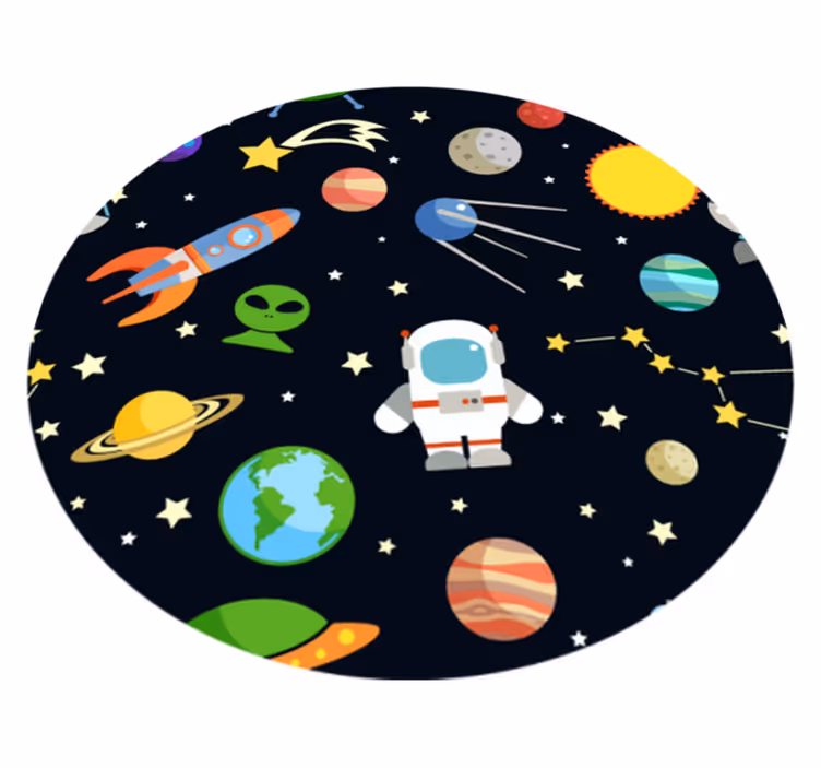 Kosmisen löydön suunnittelu tähti vinyylimatto - Tenstickers