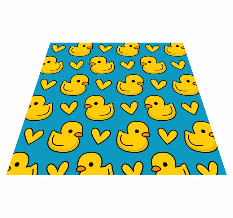 Ankanpoikien kuvio kylpyhuoneen vinyylimatto - Tenstickers
