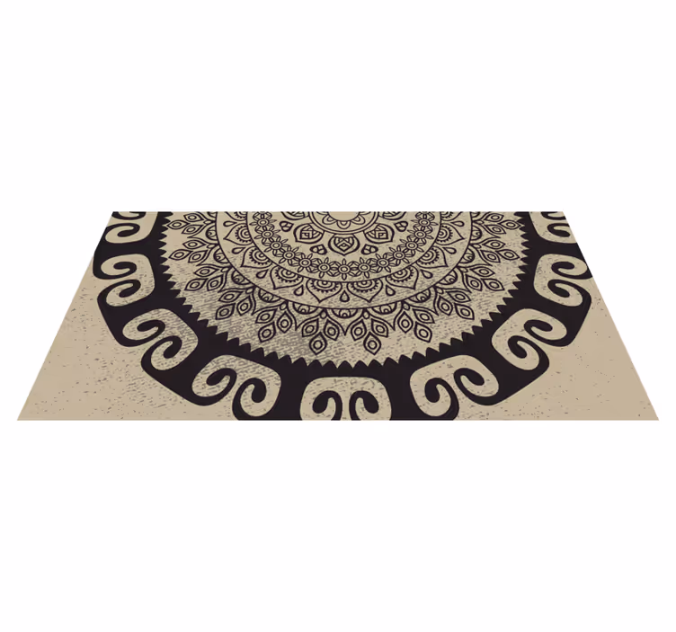 Hienostunut motiivi mandala vinyylimatto - Tenstickers
