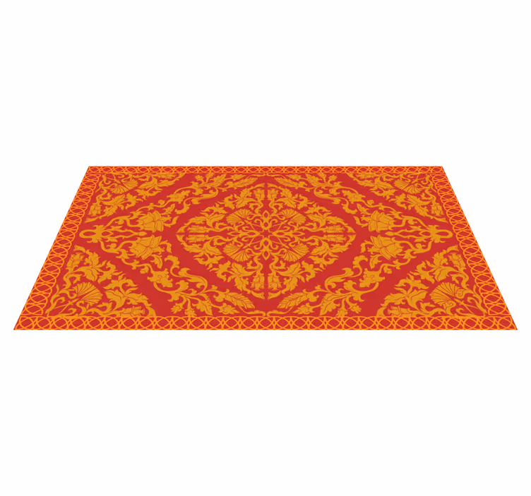 Monimutkainen kukka-elementti mandala vinyylimatto - Tenstickers
