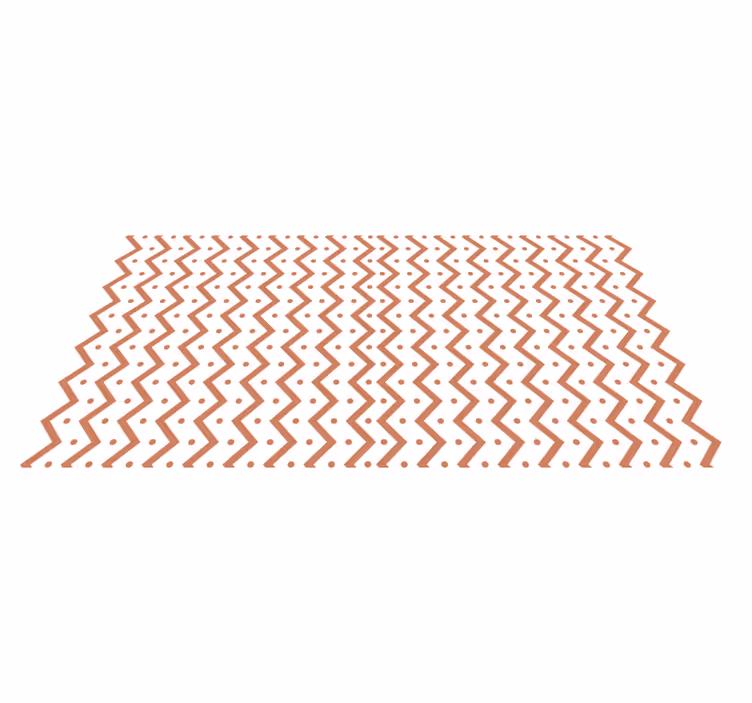 Siksak ja pisteet geometrinen vinyylimatto - Tenstickers