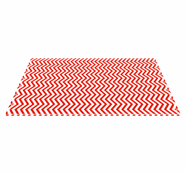 Chevron-siksak-muoto raidallinen vinyylimatto - Tenstickers