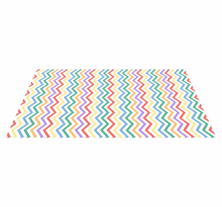 Eloisa siksak-aihe geometrinen vinyylimatto - Tenstickers