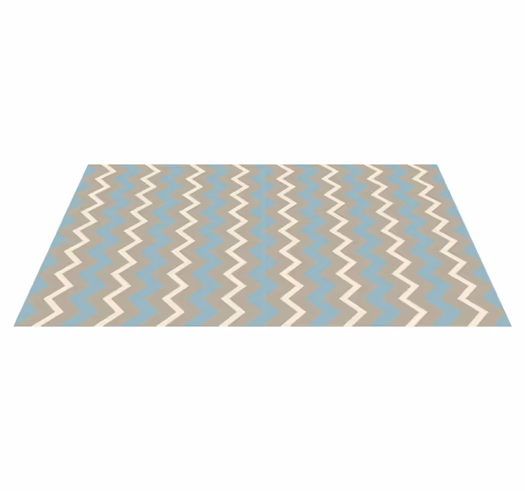Chevron-aiheinen tyyli raidallinen vinyylimatto - Tenstickers