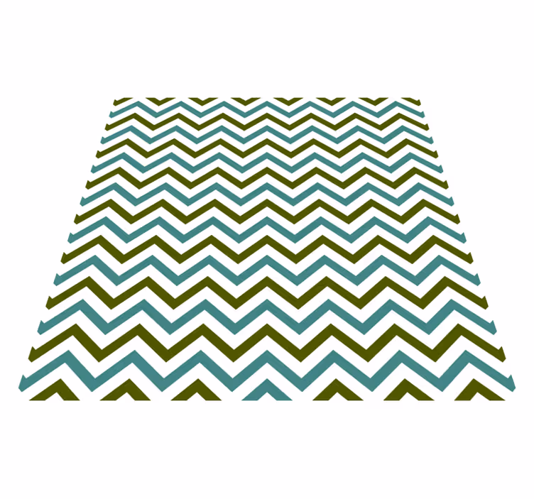 Chevron-ilo geometrinen vinyylimatto - Tenstickers