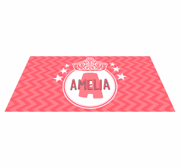 Prinsessan nimimerkki vinyylimatto - Tenstickers