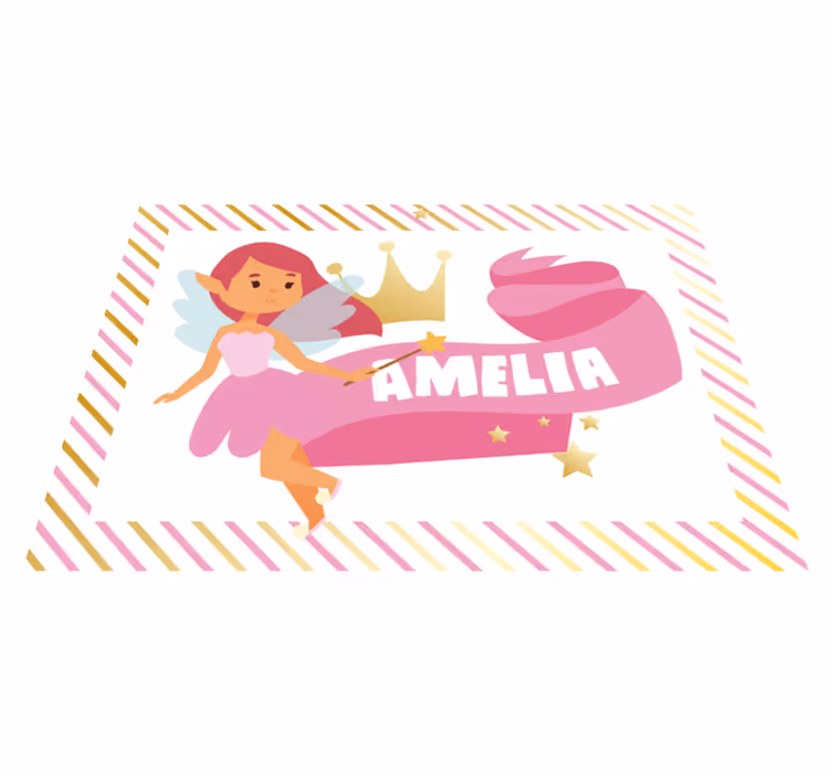 Mukautettu keijuprinsessa vinyylimatto - Tenstickers