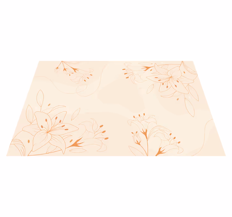 Elegantti kasvi-aiheinen vinyylimatto - Tenstickers