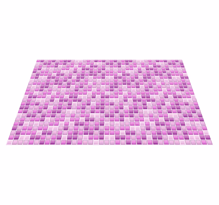 Violetin sävyjä mosaiikki kaakeli vinyylimatto - Tenstickers