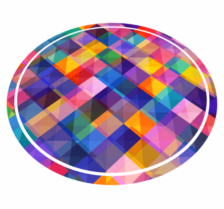 Värikkäät mosaiikkilaatat vinyylimatto keittiöön - Tenstickers