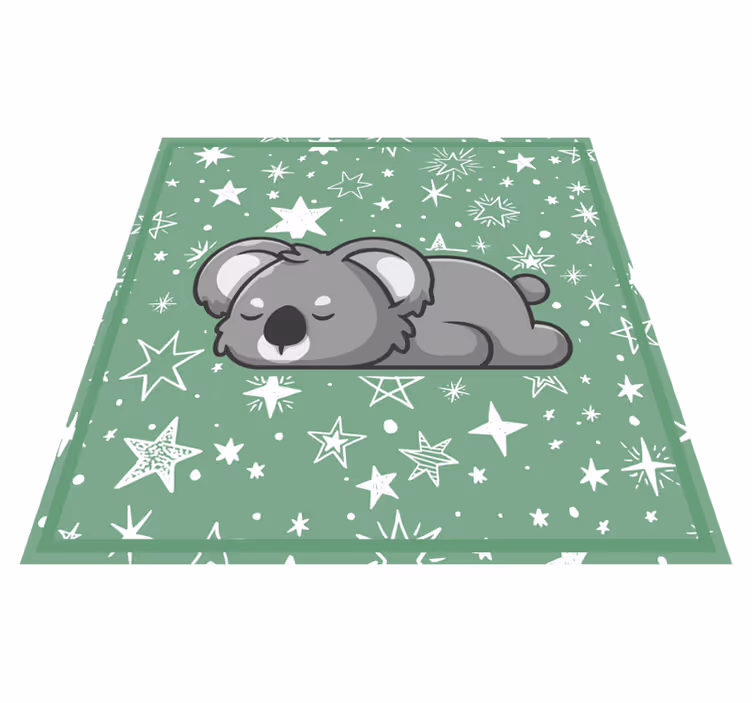 Nukkuvat koala-tähdet lastenhuone vinyylimatto - Tenstickers