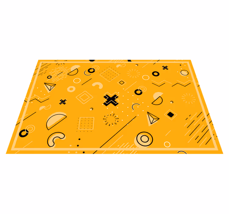 Abstraktien muotojen kuvio geometrinen vinyylimatto - Tenstickers