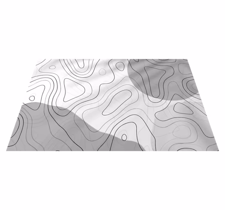 Abstrakteja lineaarisia kuvioita minimalistinen vinyylimatto - Tenstickers
