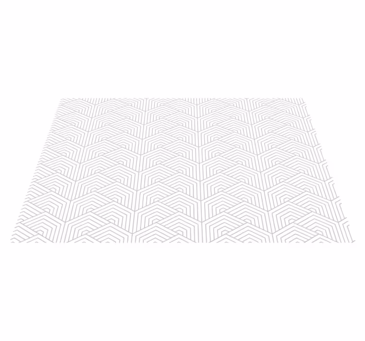 Harmaa kuusikulmiokuvio geometrinen vinyylimatto - Tenstickers