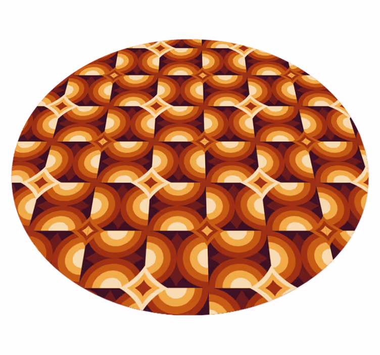 Eloisa ympyräkuvio geometrinen vinyylimatto - Tenstickers