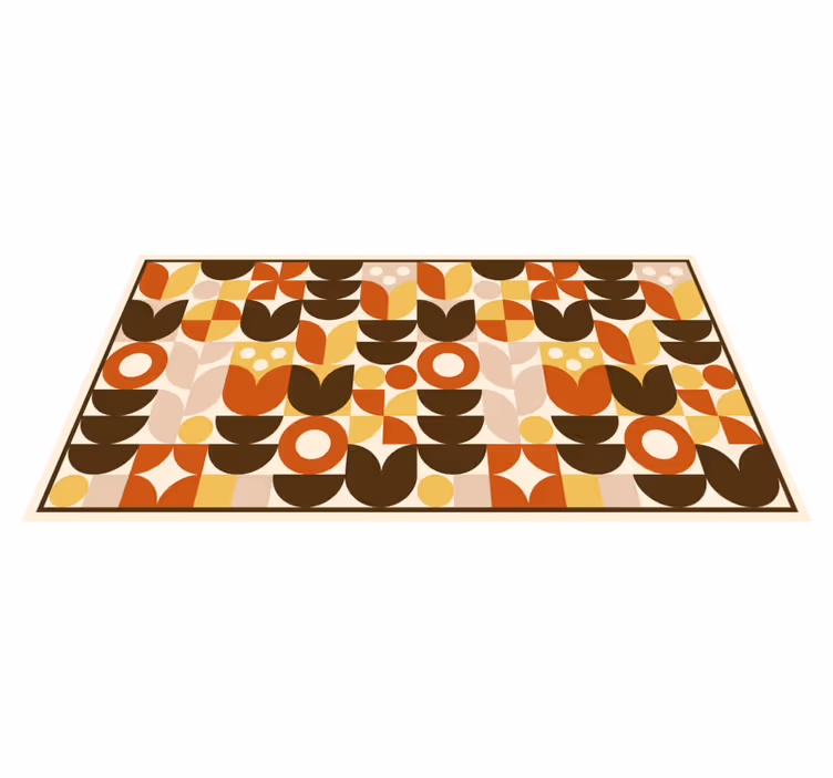 Rohkeita muotoja kuvio geometrinen vinyylimatto - Tenstickers