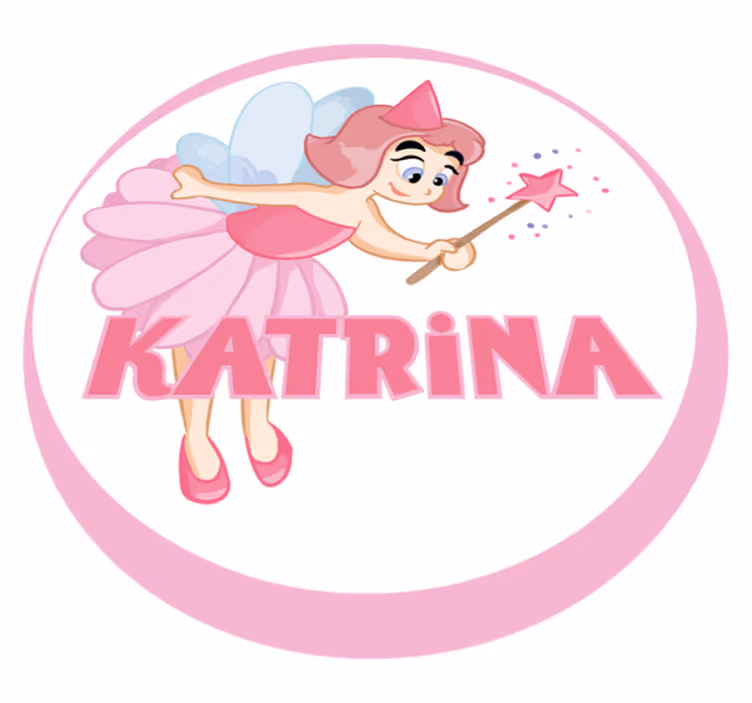Balettikeijuteema nimi vinyylimatto - Tenstickers