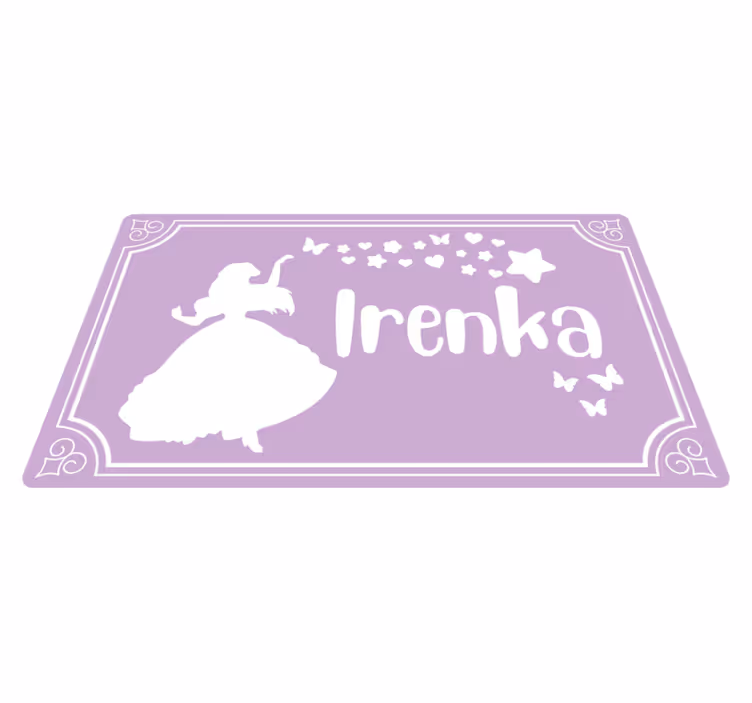 Maaginen prinsessa nimeltä vinyylimatto - Tenstickers