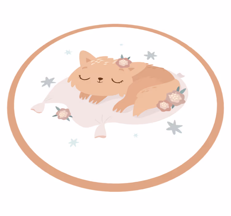 Nukkuva kettu vinyylimatto - Tenstickers