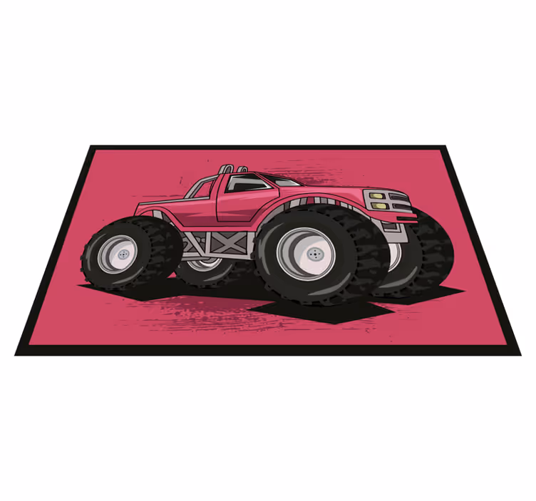 Iso monter kuorma-auto vinyylimatto olohuoneeseen - Tenstickers