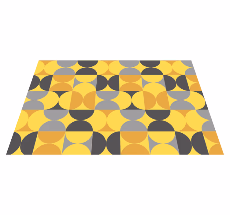 Pyöreä kuvio leikki geometrinen vinyylimatto - Tenstickers