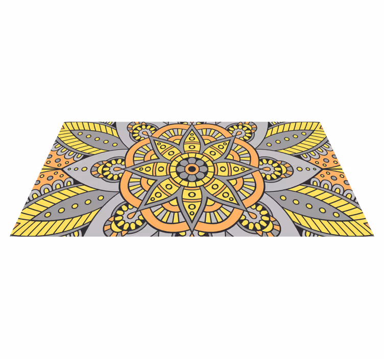 Tyylikäs mandala kuvio vinyylimatto - Tenstickers