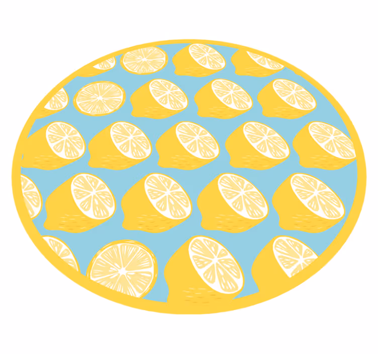 Sitruunaviipaleaihe keittiön vinyylimatto - Tenstickers