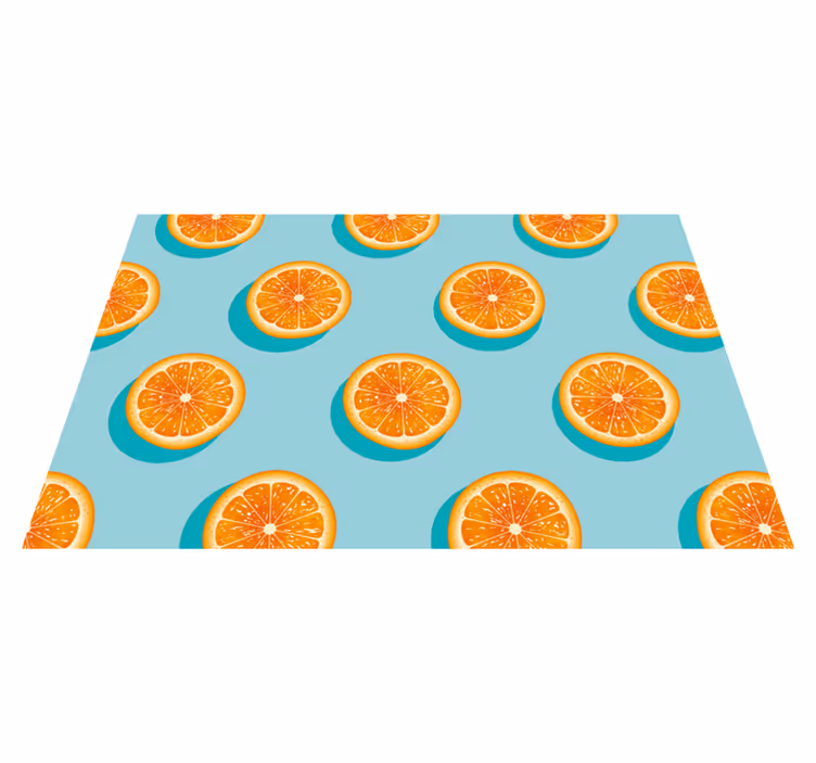 Sitrusviipaleaihe keittiön vinyylimatto - Tenstickers