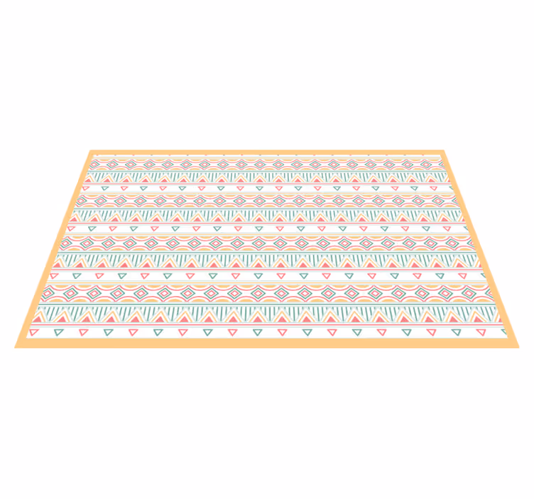 Boho- ja hipityylinen kuvio Vinyylimatto makuuhuoneeseen - Tenstickers